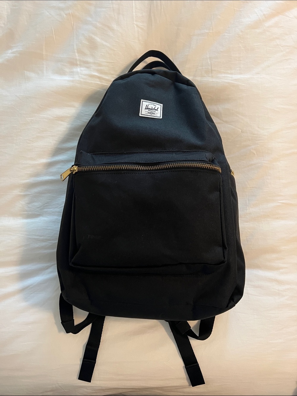 Herschel Supply Company Nova Black Backpack with Gold Zipper